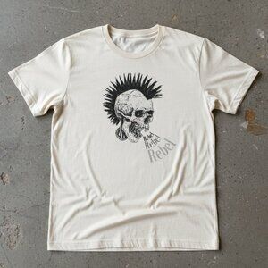 Punk Skull Rebel Graphic T-Shirt | Vintage Punk Rock Aesthetic Tee | Unisex